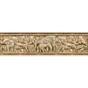 СНЯТО Кафель SAFARi_IC бордюр коричневый БВ73031 р-р 40х11 см. (кор. 1/18)