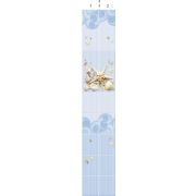 Панель ПВХ 0,250*2,7 м. Лазурь узор 8 мм Ц (лак)(цветной скотч) компл. 2шт.