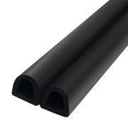 СНЯТО с ПР-ВА Самоклеящийся уплотнитель, профиль D-LIST 12x10 мм, черный 36909