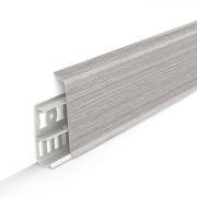 Идеал Деконика Д85 253 / ЯСЕНЬ СЕРЫЙ плинтус р-р 85х22х2200 мм. 1/20 (БОЙ)