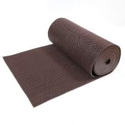 Коврик-дорожка ПВХ «Zig-Zag»5мм 0,9х12 м, коричневый, SUNSTEP, 39-682