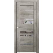 Дверь 0654 Cristal 41 ПВХ БЕТОН СЕРЫЙ - ЗЕРКАЛО 700х2000