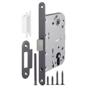 Корпус врезного замка c защёлкой PLASTP85C-50 (P85C-50) GR графит 37501