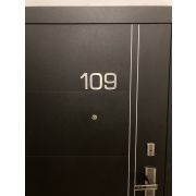 Цифра « 4 » самоклеящаяся (95х70) сатинированный хром 46421