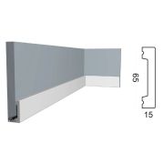 Kr004U/R напольный плинтус под покраску (65*15*2000 мм)/32 (10702070/060323/3091697)