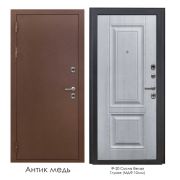 Дверь входная Dorston Grand Termo Ф-20  Антик медный/Сосна белая) ОК 960х2050х105 ЛЕВАЯ, металл 2 мм., Пенополистирол и минеральная плита