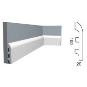 Kr036P/R напольный плинтус под покраску (100*20*2000 мм)/15