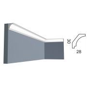 Kr316K карниз потолочный под покраску(30*28*2000 мм)/40