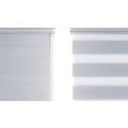 Штора рулонная, День и Ночь, р-р 160*160 цвет: СТАЛЬНОЙ