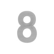 Цифра «8» самоклеящаяся SS304 (50х30) (FUARO) SSC сатинированный хром (46953) (FUARO)