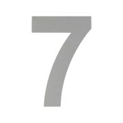 Цифра дверная Luxe « 7 » (75 мм.) сатин нерж. сталь, самоклеющаяся 20161
