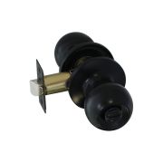 Ручка дверная iSP ЗШ-03 (черный) (фиксатор) 18820