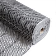 Коврик-дорожка ПВХ «Ячейка» 0,9х12 м. СЕРЫЙ SUNSTEP 39-651