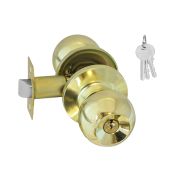 Ручка дверная STD ЗШ-01 (золото) (ключ/фикс.) 13737