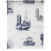 Глобал 8947  Рулонная штора р-р 140*175 серый; Светозащита: 70-90%