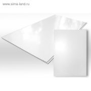Панель ПВХ 0,25*3,0 м белая глянец Идеал Глосси 001-G